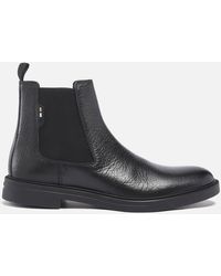 BOSS by HUGO BOSS - Boss Calev Leather Chelsea Boots - Lyst