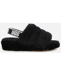 UGG Fluff Yeah Slides - Shoes - Black