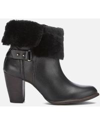 Jil Sander Suede Midcalf Wedge Boots in Black - Lyst