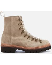 Grenson - Nanette Suede Hiking Style Boots - Lyst