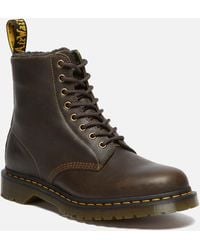 Dr. Martens - 1460 Faux Fur-Lined Leather Boots - Lyst