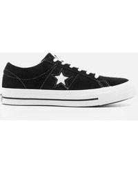 converse one star pony hair leopard print trainers