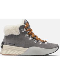 Sorel Out N' About Iii Conquest Waterproof Suede Hiking Style Boots - Gray