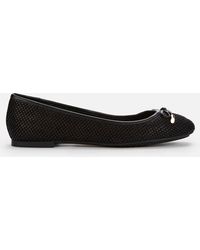 dune black ballet pumps