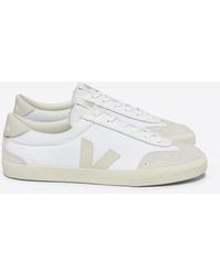 Veja - Volley Cotton-canvas And Suede Trainers - Lyst