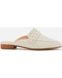 clarks ladies leather mules