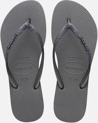 Havaianas - Slim Glitter Rubber Flip Flops - Lyst