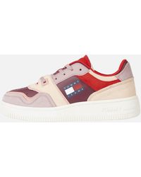 tommy hilfiger women's leather sneakers