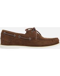Tommy Hilfiger - Th Core Lace Suede Boat Shoes - Lyst