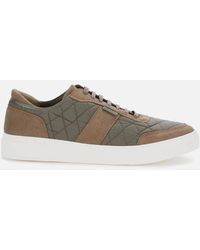 Barbour Liddesdale Quilted Low Top Trainers - Green