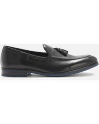 Clarks Citistrideslip Leather Loafers - Black