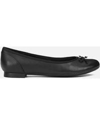 Clarks Couture Leather Ballet Flats - Black