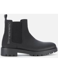 Calvin Klein Combat Mid Chelsea Boots - Black
