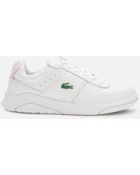 Lacoste Game Advance 0722 1 Nubuck Tennis Style Trainers - White