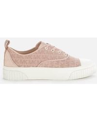 MICHAEL Michael Kors Ollie Low Top Trainers - Pink