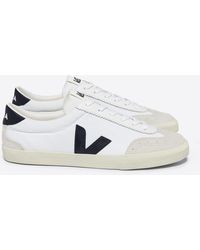 Veja - Volley Cotton-canvas And Suede Trainers - Lyst