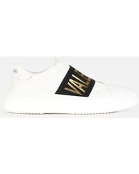 Valentino Valentino Garavani Leather Elastic Slip-on Sneakers - White