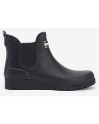 Barbour - Clifton Wedge Rubber Chelsea Wellies - Lyst