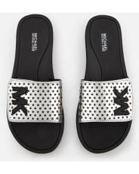 mk slide slippers