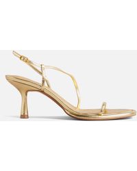 Ted Baker - Myloh Mid Heeled Leather Sandals - Lyst