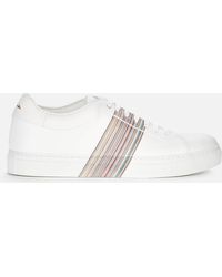 Paul Smith Basso Leather Cupsole Trainers - White