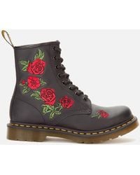 Dr. Martens - 1460 Vonda Floral Leather Lace Up Boots - Lyst
