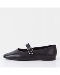 Vagabond Shoemakers - Vagabond Jolin Buckle Leather Ballet Flats - Lyst