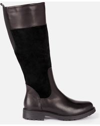 Clarks Orinoco 2 Hi Leather/warm Lined Knee High Boots - Black