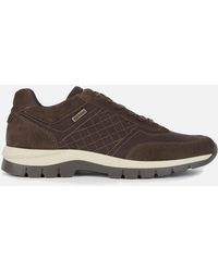 Barbour - Armstrong Leather And Canvas Low-top Trainers - Lyst