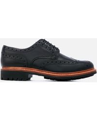 Grenson Archie Commando Sole Shoes (leather) - Black