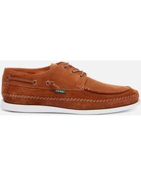 PS by Paul Smith Hobbs Suede Boat Shoes - Brown