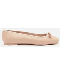 Ted Baker Sualo Leather Ballet Flats - Natural