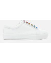 Kurt Geiger Liviaha Chunky Rainbow Flatform Sneakers - White
