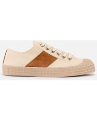 Novesta - Star Master Classic Canvas And Faux Suede Tennis Trainers - Lyst
