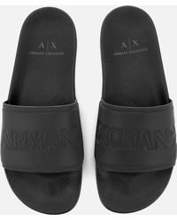 armani exchange slides men's