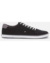 tommy hilfiger canvas trainers