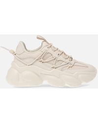Steve Madden - Spectator Faux Leather Trainers - Lyst