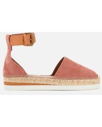 See By Chloé Glyn Leather Espadrilles - Pink