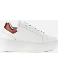 Dune ladies white trainers Clearance
