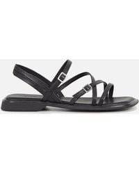 Vagabond Shoemakers - Izzy Leather Strappy Flat Sandals - Lyst