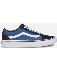 light and dark blue vans