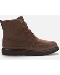 UGG Neumel High Moc Weather Waterproof Leather Boots - Brown