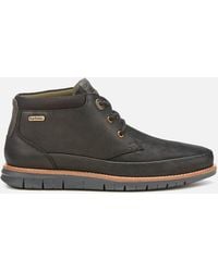 barbour black nelson chukka boot