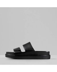 Download Vagabond Seth Leather Double Strap Sandals in Black for Men - Lyst