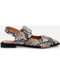 Steve Madden - Grand Ave Faux Leather Flats - Lyst