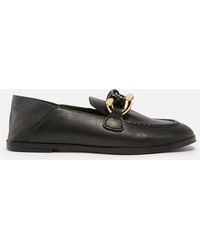 See By Chloé - Monyca Full-grained Leather Loafers - Lyst