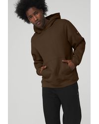 Alo Yoga Renown Heavy Weight Hoodie in Blue for Men | Lyst