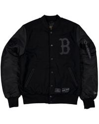Alpha Industries - Boston Red Sox X Alpha X New Era Wool Varsity Ma-1 Bomber Jacket - Lyst