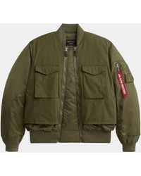 Alpha Industries - Ma-1 Mixed Cotton Flight Jacket - Lyst