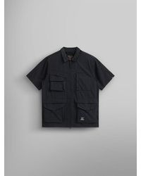 Alpha Industries - Short Sleeve Multi Pocket Zippered Shirt Jacket - Lyst